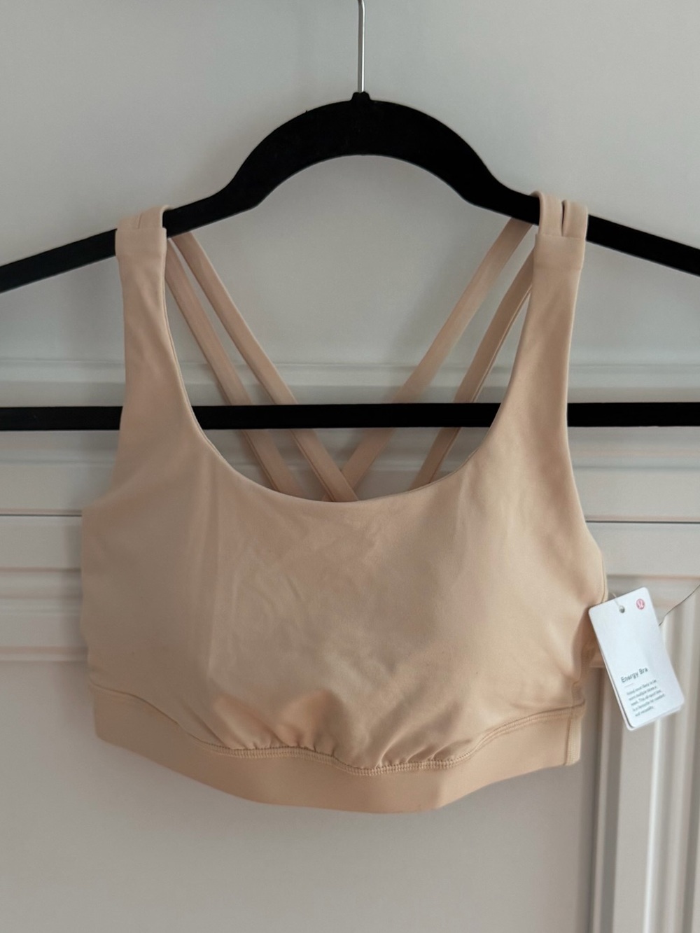 NWT Lululemon Energy Bra Pale Linen Size 4